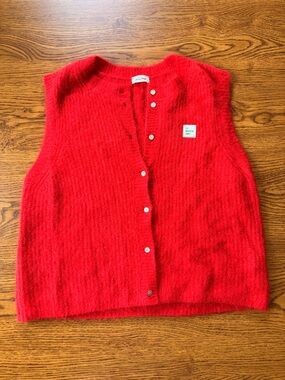 American Vintage Red Button-Up Women’s Cardigan East